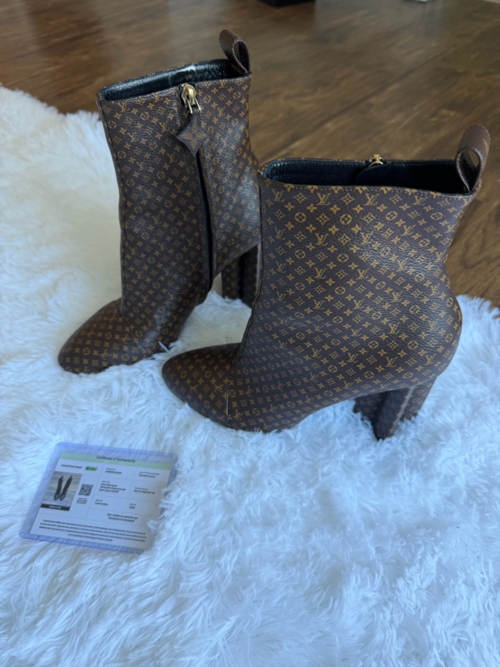Louis Vuitton Nano Monogram Ankle Boots